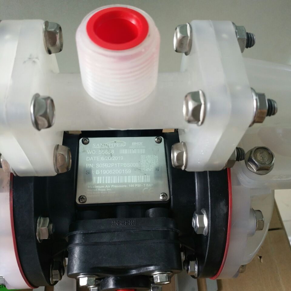 USA Sandpiper 1/2/PVDF двойной мембранный насос S05B2K1TPBS000 для переноса HNO3,HSO,NaOH и т. д./Коррозионностойкий PVDF насос