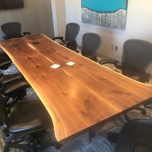 20 personas Precio del fabricante de América del Sur de <span class=keywords><strong>madera</strong></span> de nogal de sala de conferencia mesa de conferencia - Product Image 1