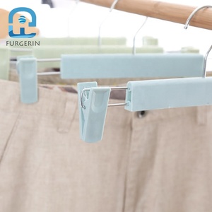 Cintres muraux en plastique pour bébé, 2 pièces, 10 pièces, suspension de vêtements, jupe pour enfants, avec Clips, pour la maison - Product Image 5
