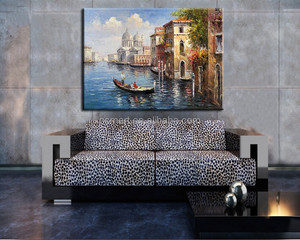 Prezzo all'ingrosso dipinto a mano bella <span class=keywords><strong>pittura</strong></span> a olio del paesaggio di <span class=keywords><strong>venezia</strong></span> su tela per la <span class=keywords><strong>pittura</strong></span> della decorazione del soggiorno - Product Image 3