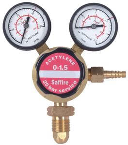 2024 año 100% nuevo regulador de presión de gas acetileno de tipo británico hecho en China con etapa única de doble calibre - Product Image 3