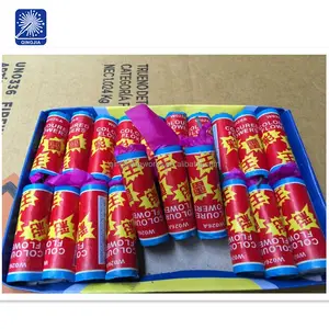 W026A thumder rei crackers fireworks un0336 fogos de artifício da flor cor