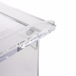 Conception pliable assemblage facile support de podium <span class=keywords><strong>en</strong></span> <span class=keywords><strong>plexiglas</strong></span> transparent pupitre chaire <span class=keywords><strong>en</strong></span> acrylique pour sol - Product Image 6