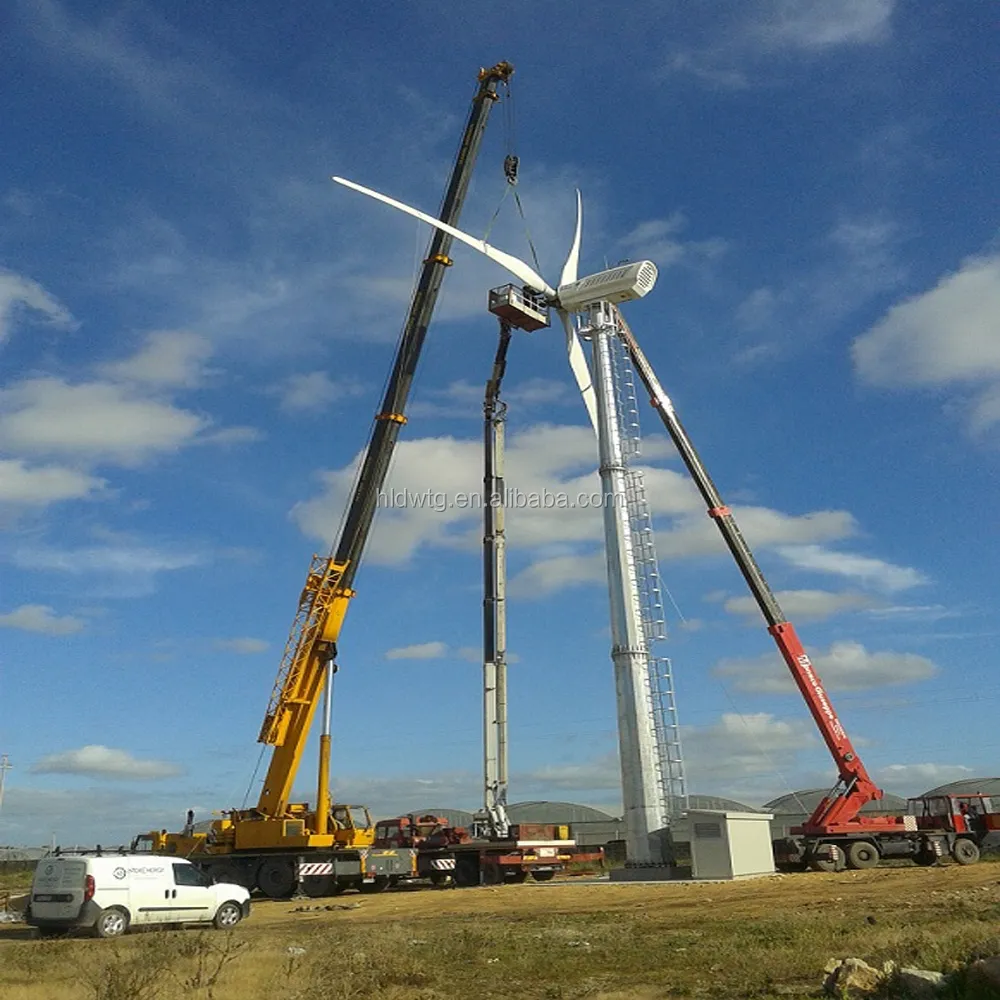 IEC TESTED! Windkraft anlage mit variabler Steigung 50kW Windmühlen mit elektrischer Erzeugung zu verkaufen