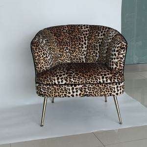 Custom Luipaard-Print Stof Woonkamer Sofa Stoel Met <span class=keywords><strong>4</strong></span> Benen - Product Image 1
