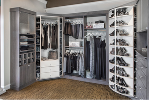 แฟชั่นไม้เดินในการจัดเก็บเสื้อผ้าตู้เก็บเสื้อผ้าที่มีลิ้นชักและตู้รองเท้า - Product Image 5