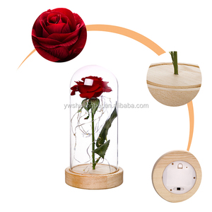 <strong>Red</strong> Rose Flower <strong>Vase</strong> Kids Customized Led Night Lamp 3D Rose Table Light - Product Image 5