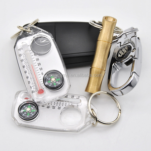 Khẩn Cấp Di Động Khuyến Mãi Quà Tặng La Bàn Keychain Với Nhiệt Kế Kính Lúp Con Trỏ Thiết Kế Không Thấm Nước - Product Image 5