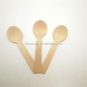 Mini cuchara de madera desechable Biodegradable, 100MM, ecológica, <span class=keywords><strong>para</strong></span> degustación de madera - Product Image 3