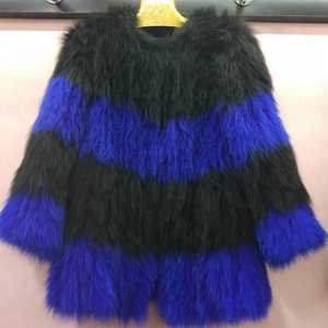 Natural mujeres invierno ropa punto Fox Fur Coat para Lady - Product Image 3