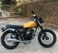 Motocicleta de carreras retro/clásica/café de 125cc