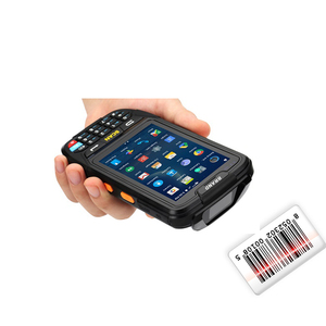 4G dejó pantalla táctil móvil robusto Industrial Android código Qr de mano Laser Barcode Scanner <span class=keywords><strong>PDA</strong></span> NFC RFID lector de - Product Image 1