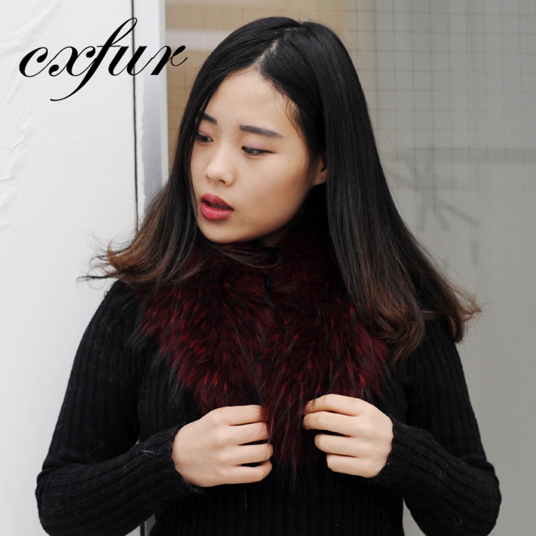 CX-A-76N джинсовая куртка меховой воротник съемный натуральный мех енота воротник для парка пальто