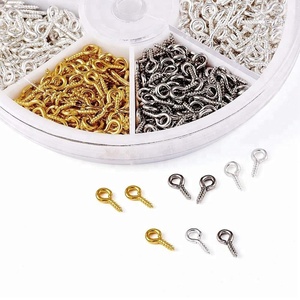 4 couleurs différentes, 200 pièces par couleur, attaches à vis pour bijoux en argile, mini breloques en forme de bouteille bouchonnée - Product Image 6