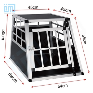 GMTPET fabrika toptan üretici OEM özel yüksek kalite tek kapı kulübesi alüminyum köpek taşıyıcı kafes Pet House satılık - Product Image 2