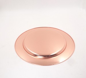 Piring Pameran Pernikahan Dekoratif Stainless Steel Emas 14 inci - Product Image 4