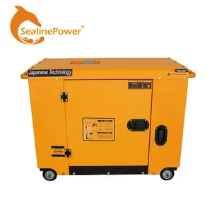 Petit portable refroidi par Air 6 kw Silencieux Diesel Générateur 1 phase Pour Vente