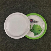 Assiette en mélamine pour enfants Assiettes en plastique rondes imprimées de marque personnalisée pour cadeaux