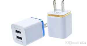 Pinyi अमेज़न गर्म बेच मॉडल स्लिम 5V 2A अमेरिका दोहरी USB दीवार चार्जर के लिए यात्रा