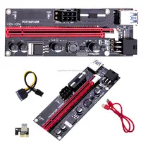 Pcie VER009S PCI-E 1X כדי 16X 009 כרטיס Extender אקספרס מתאם USB 3.0 כבל חשמל gpu pci riser 009s