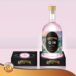 Présentoir de bouteilles de vin en acrylique, 1 pièce, saucière, en acrylique, pour comptoir, avec LED - Product Image 1