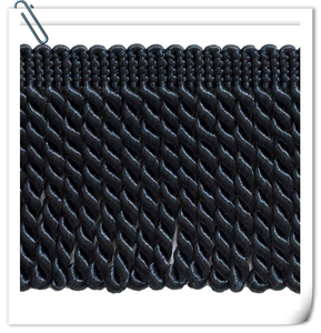 Nhà Máy Bán Buôn Bán Chạy Viền Tua Rua Màu Vàng Ưa Thích Cho Khăn Choàng Tua Rua Trang Trí - Product Image 3