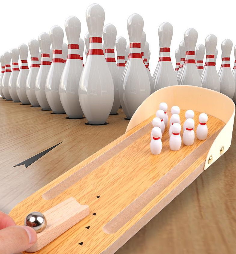 その他 Pingu Wooden Toy Bowling Game Wooden Bowling Set For Kids | shumee toys - YouTube