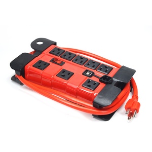 8 çıkış dalgalanma koruyucusu USB şarj portu ile zihinsel güç şeridi/6 ayak güç kablosu ile 300 Joules 125V çok AC çıkışları