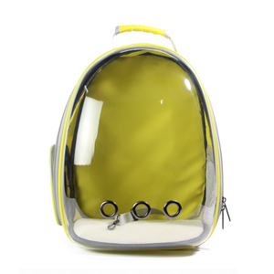 Wholesale's dog cat mascot cage portable travel transparent space backpack rain jacket Clips Pet Carrier cases - Product Image 6