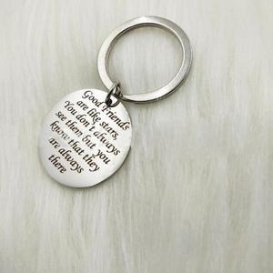 Migliori Amici del Regalo Della Catena Chiave-Buoni amici come le stelle <span class=keywords><strong>non</strong></span> sempre vedere loro, ma sono sempre ci in acciaio inox catena chiave - Product Image 3