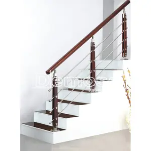 Dekorative Treppe Stahl Holz Treppe Handlauf Designs