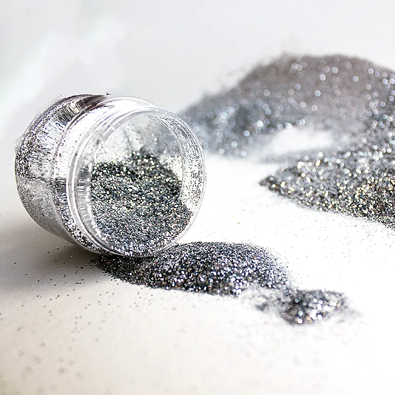 Isıya Dayanıklı Gümüş Beyaz Glitter Plastik Enjeksiyon için