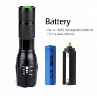Lampe torche tactique LED rechargeable en aluminium imperméable à l'eau de haute puissance 1000 lumens 10W pour l'extérieur