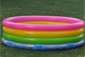 Intex 56441 <span class=keywords><strong>Inflatable</strong></span> <span class=keywords><strong>4</strong></span> nhẫn trẻ em cầu vồng hồ bơi hoàng hôn Glow Hồ bơi bơm hơi 168cm x 46cm - Product Image 2