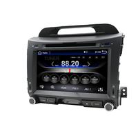 Lecteur DVD de voiture Android 11 Octa core avec écran HD et commande au volant et entrée de caméra arrière pour KIA Sportage 2007
