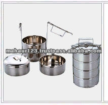 Marmite industrielle de qualité alimentaire Outils de cuisine de grande capacité Couvercle en acier inoxydable Caractéristiques métalliques Ustensiles de cuisine Ensemble - Product Image 4