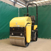 Rouleau vibrant de 2 tonnes, compact à double tambour, pour route