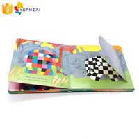 Libro de tablero de la historia de impresión colorida para niños, lectura