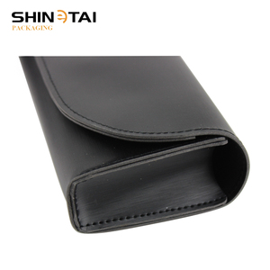 Mẫu miễn phí Bán Buôn Luxury Mềm Màu Đen Pu Leather Unisex Kính Trường Hợp Mắt Kính - Product Image 5