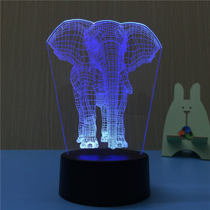 <span class=keywords><strong>3D</strong></span> HA CONDOTTO LA Luce di Notte Lampade per La Decorazione Domestica <span class=keywords><strong>3D</strong></span> Optical Illusion 7 Colori Touch Da Tavolo Scrivania Lampada Visiva - Product Image 6