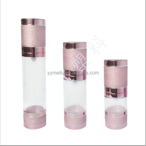 Bouteille en plastique PET à pompe sans air de 4oz, diamètre de 41mm, sérigraphie revêtue d'aluminium pour shampooing, parfum, lotion - Product Image 4