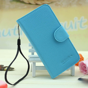 venta al por mayor elegante grano lychee bolsa monedero de cuero flip case para blackberry q30 pasaporte - Product Image 5