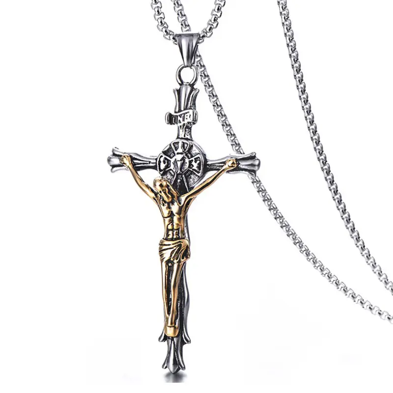 2019 Wholesale New Arrivals Stainless Steel Customizable Religious Cross Men Jewelry Pendant