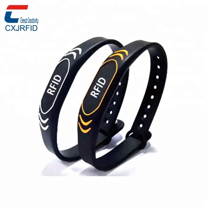 rfid Silicone Sporty Band Ring Bracelet RFID/ NFC smart band For Gym Sport Event Running