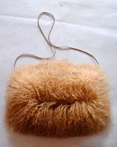 YR140 Inverno Tibet Pele De Cordeiro Mongólia Pele Mão Aquecedor pelúcia mão aquecida muff