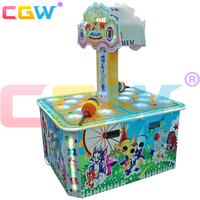 CGW Euro Coin Operated 2 Joueurs Frapper Marteau Enfants Aire De Jeux Arcade Machines Enfants Whack A Mole Jeu Jouet