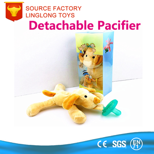 Tétine en caoutchouc tétine jouets sucette organique pour chien avec animal chiot chien en <span class=keywords><strong>peluche</strong></span> sucette support - Product Image 2