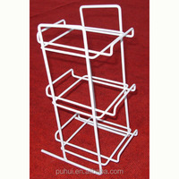 Présentoir en acier à 4 couches, 1 pièce, présentoir de comptoir de magasin, vente en gros, promotion de snacks en métal, bar à bonbons, pop