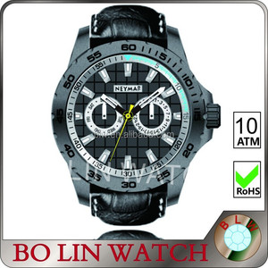 Automatic watch men's stainless steel waterproof watch with rubby bands customized company logo - Product Image 1