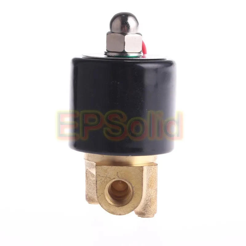 Маленький крошечный латунный газовый электромагнитный клапан EPSolid 2W025-06 1/8 дюйма